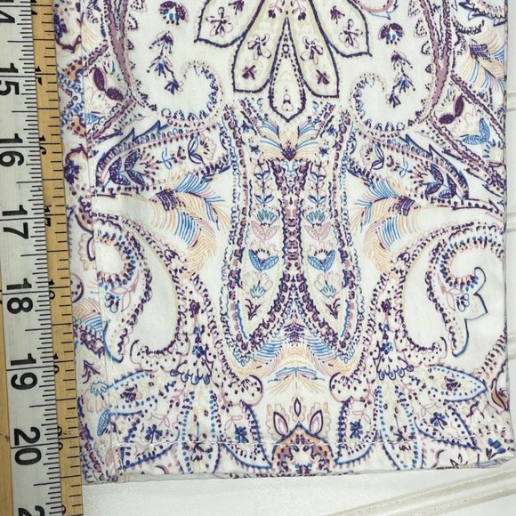 Chico's Womens Slim Leg Crop Floral Print Size 10 P - Picture 8 of 10